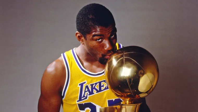 Cầu thủ Magic Johnson với thành tích cao tại NBA
